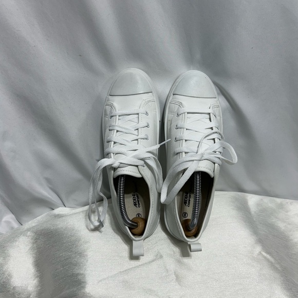 White Lace-Up Sneakers - Picture 2 of 6